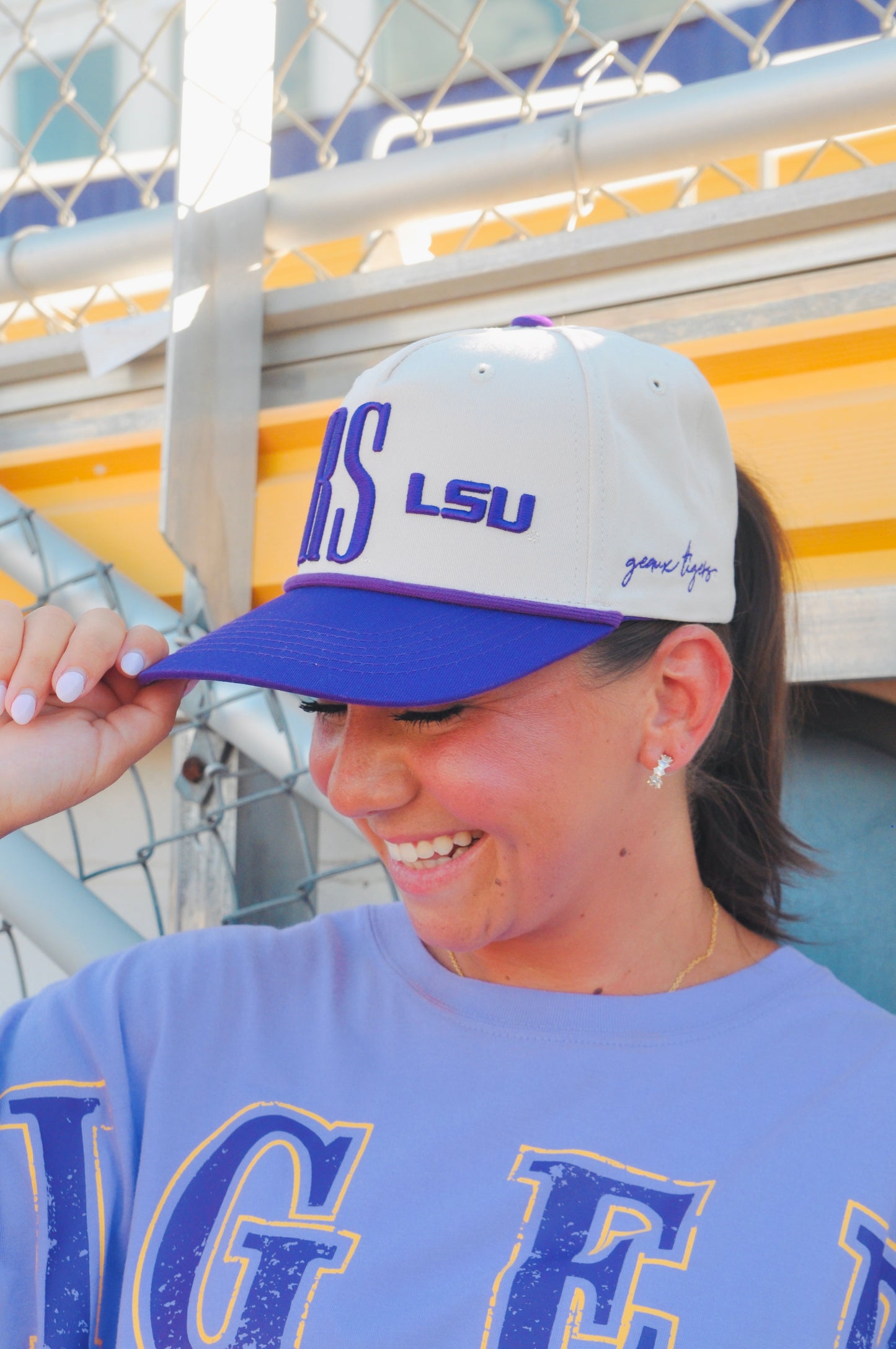 LSU CANVAS TRUCKER HAT