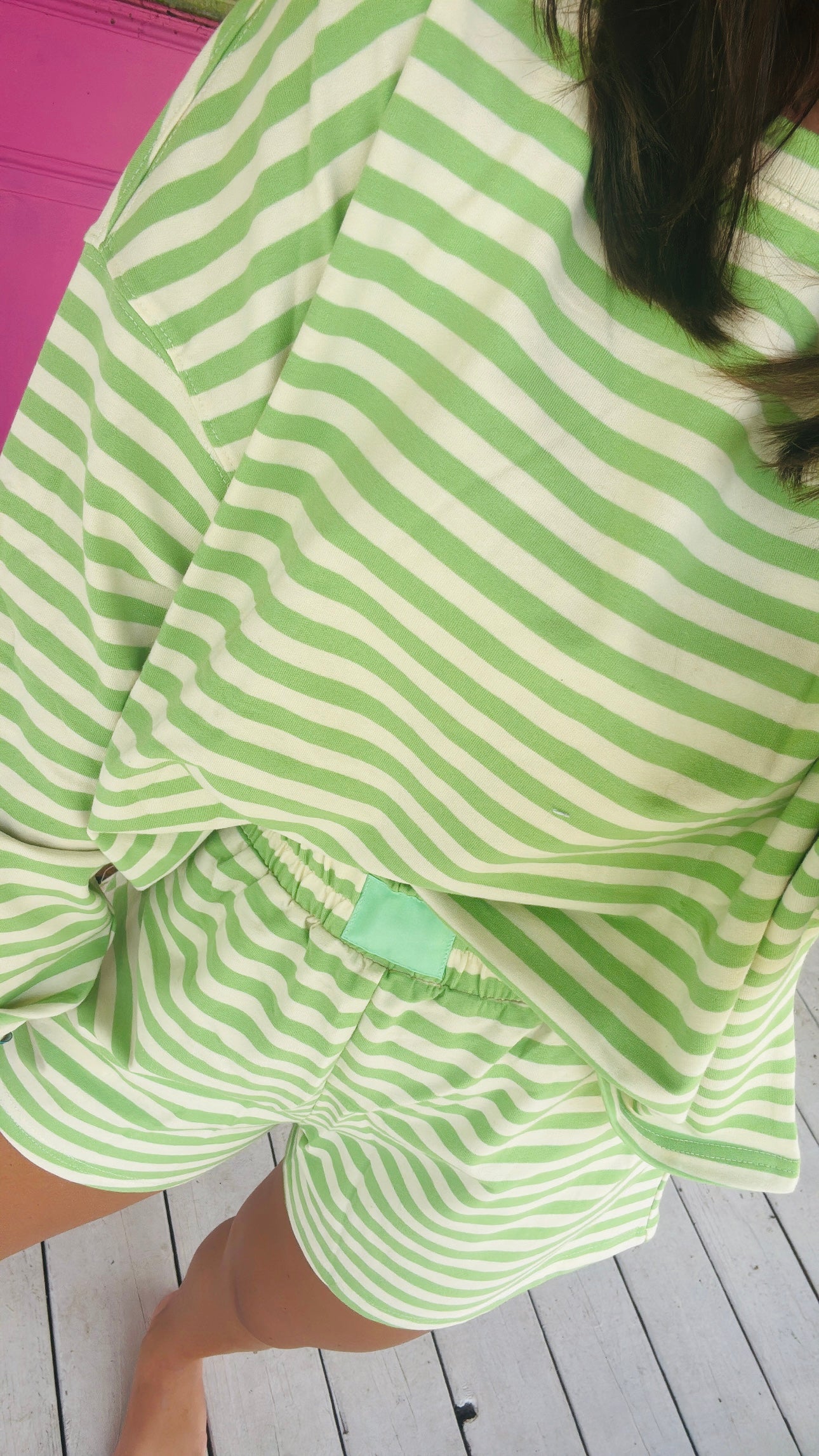 STRIPED TERRY LOUNGE SET