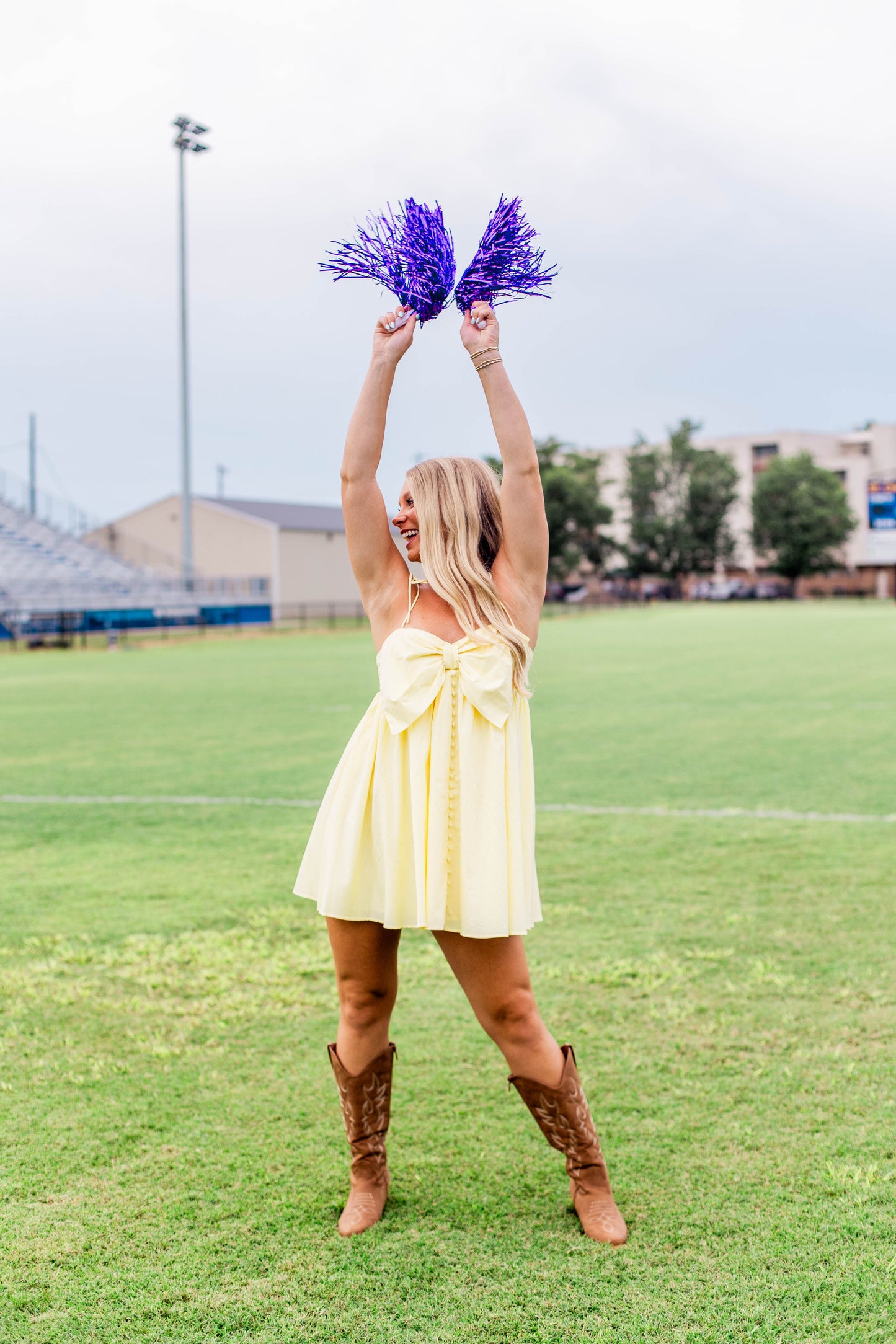 TIE STRAP BOW BABYDOLL DRESS