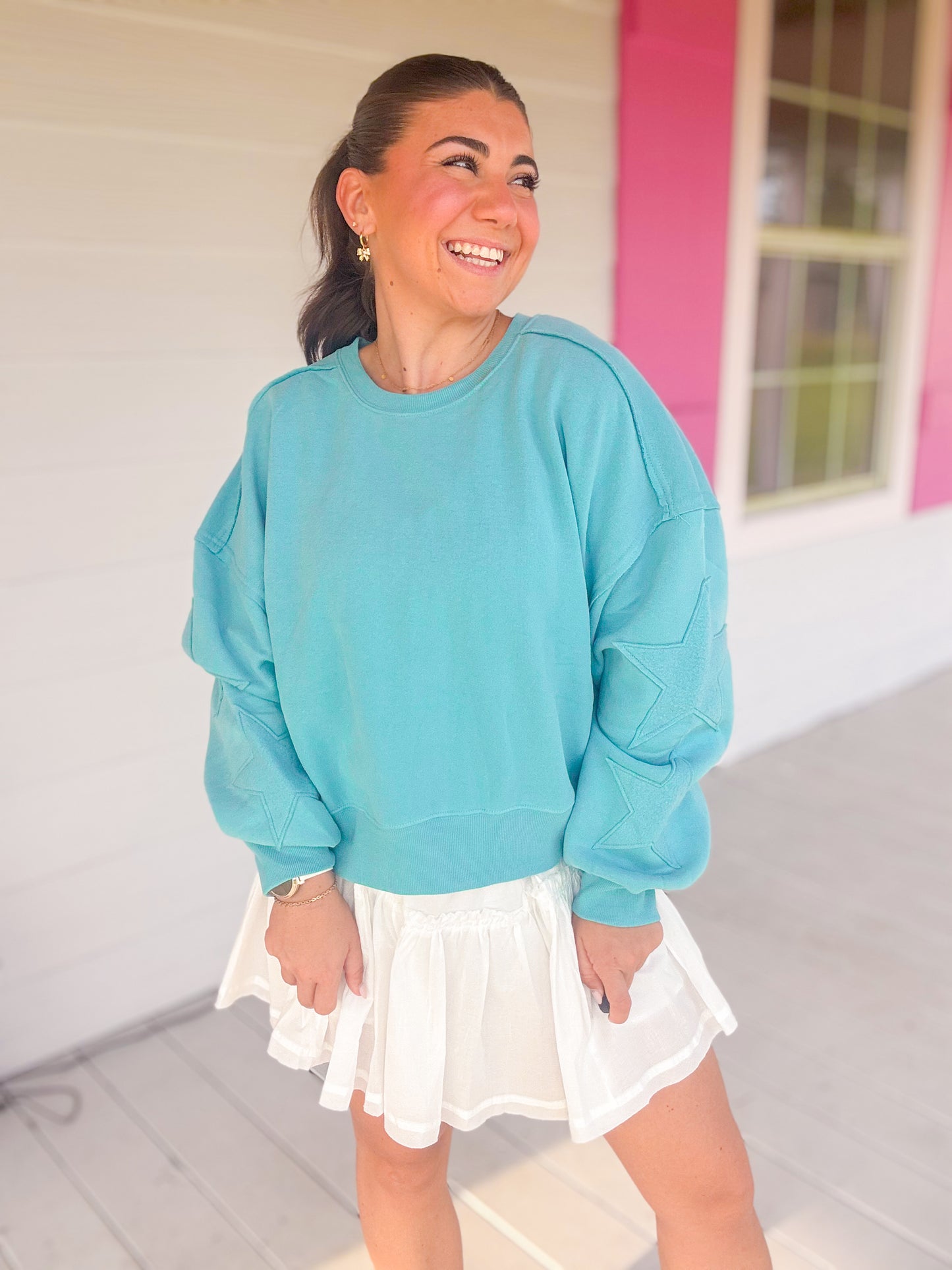 MIXED MEDIA KNIT ROMPER DRESS