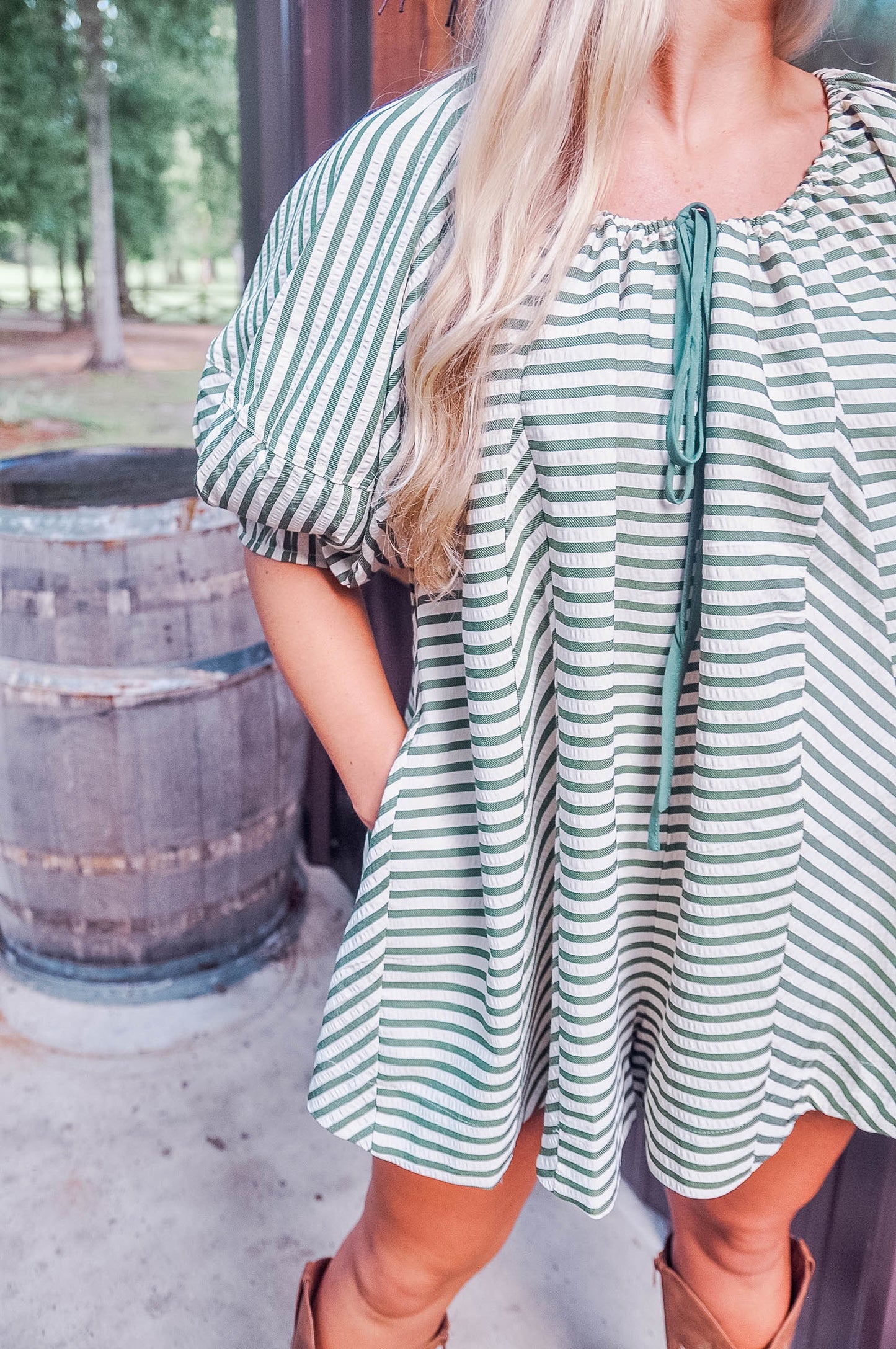 STRIPED OVERSIZED ROMPER