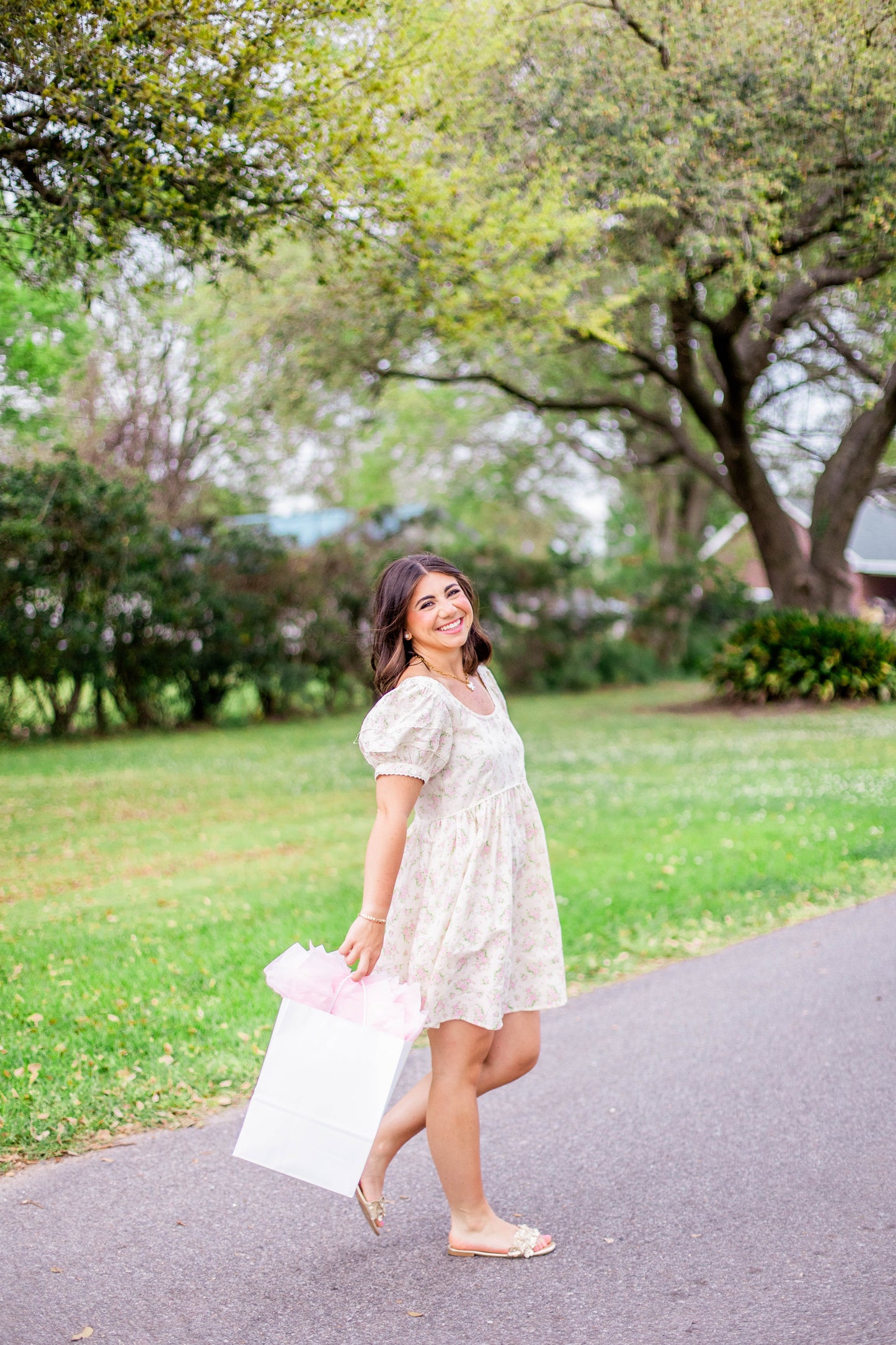 FLORAL PUFF SLEEVE DRESS