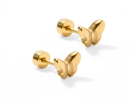 SCREWBACK STUD EARRINGS - BELLA BUTTERFLY