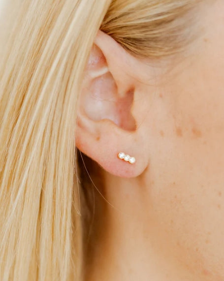 SCREWBACK STUD EARRINGS - POPPY