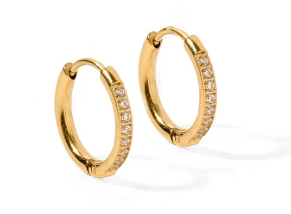 HUGGIE EARRINGS - SCARLETT HOOP 12mm