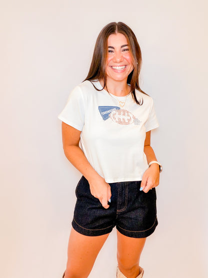 TOUCHDOWN PATCHWORK BABY TEE