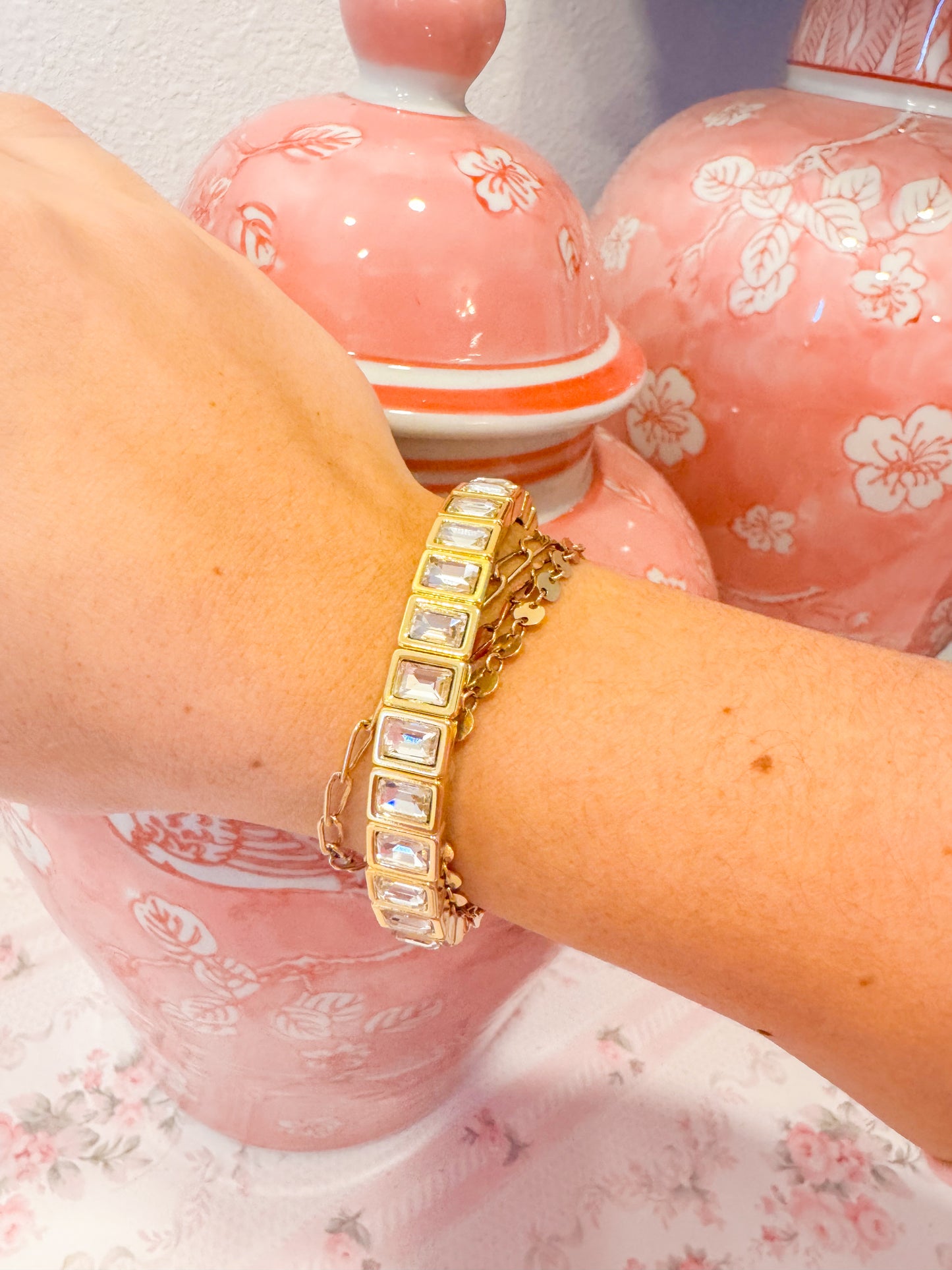 RECTANGLE CZ BRACELET