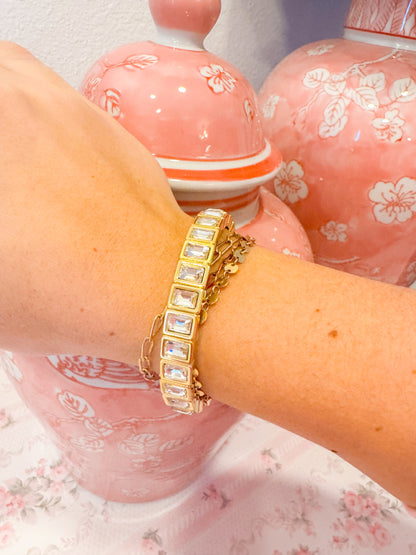 RECTANGLE CZ BRACELET