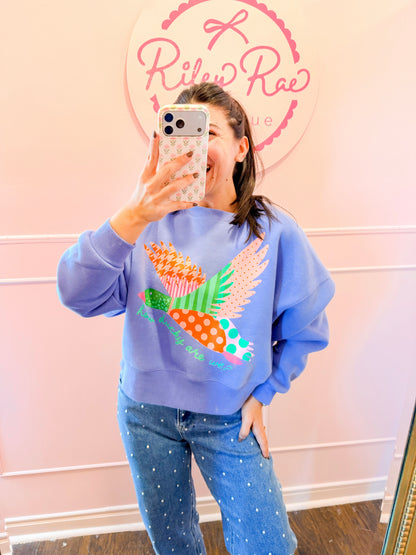 HOW DUCKY ARE WE CROP SWEATSHIRT