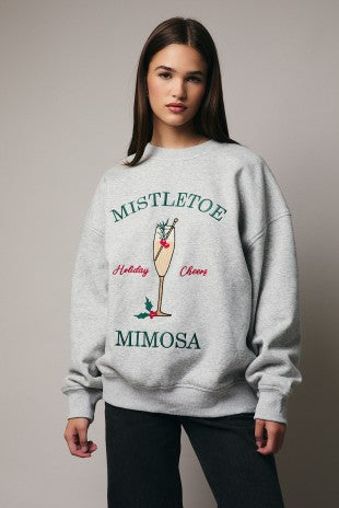 MISTLETOE MIMOSA SWEATSHIRT