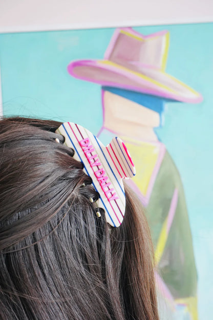 STRIPED DILLY DALLY HAIR CLIP