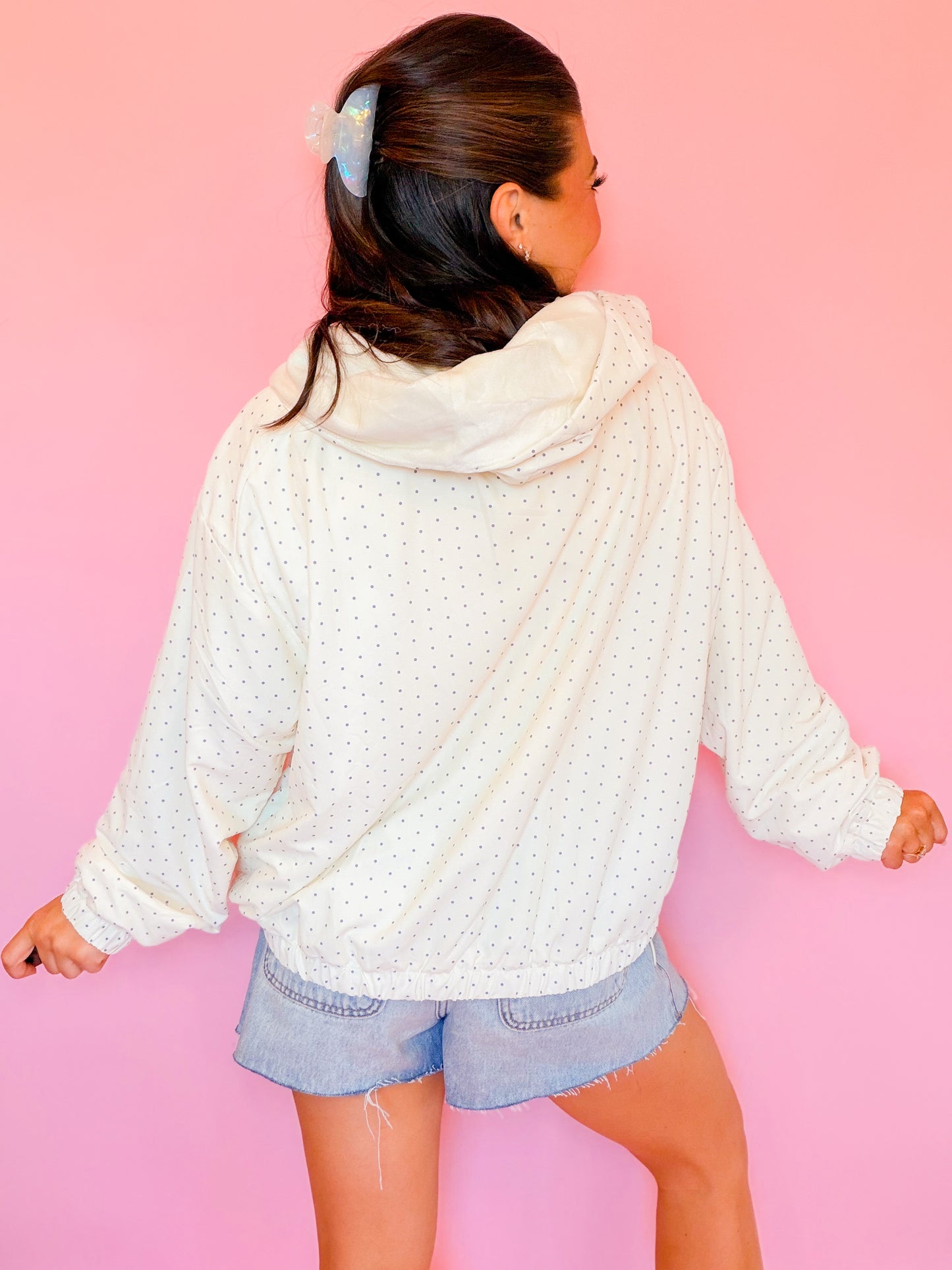 HOODED JACKET WITH FLEECE LINING