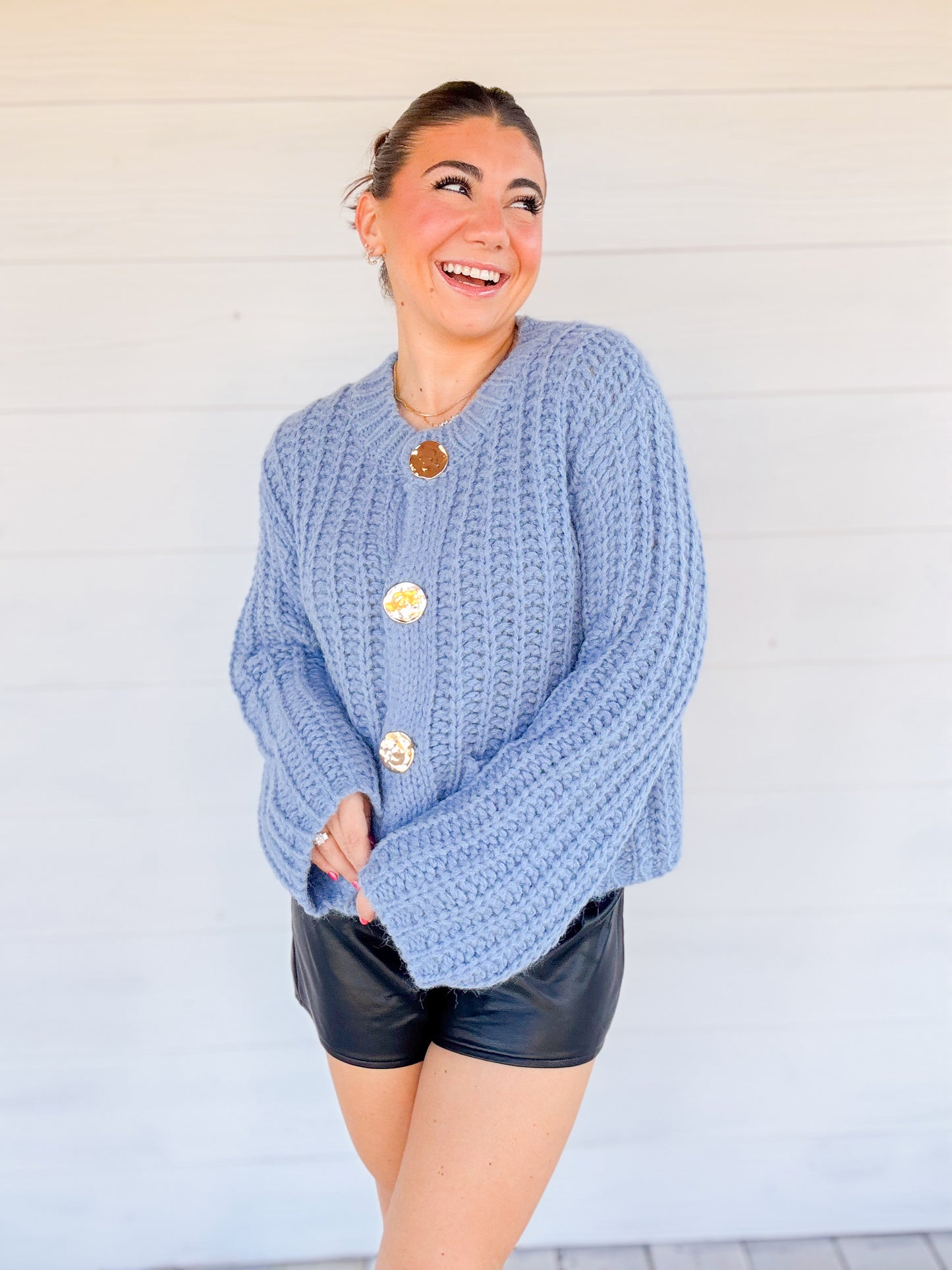 CHUNKY LONG SLEEVE SWEATER