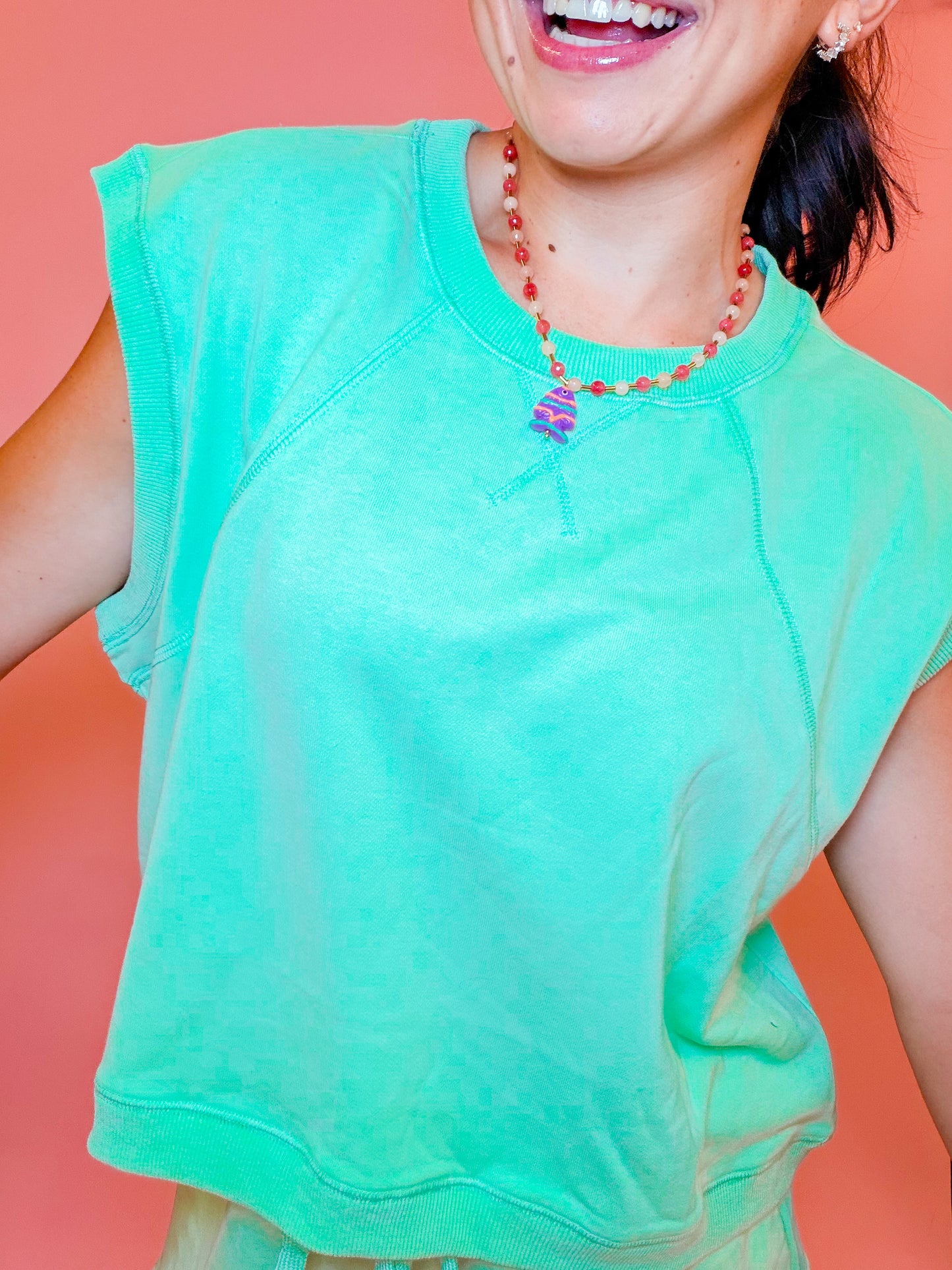 MUSCLE TANK + SHORTS SET - MINT