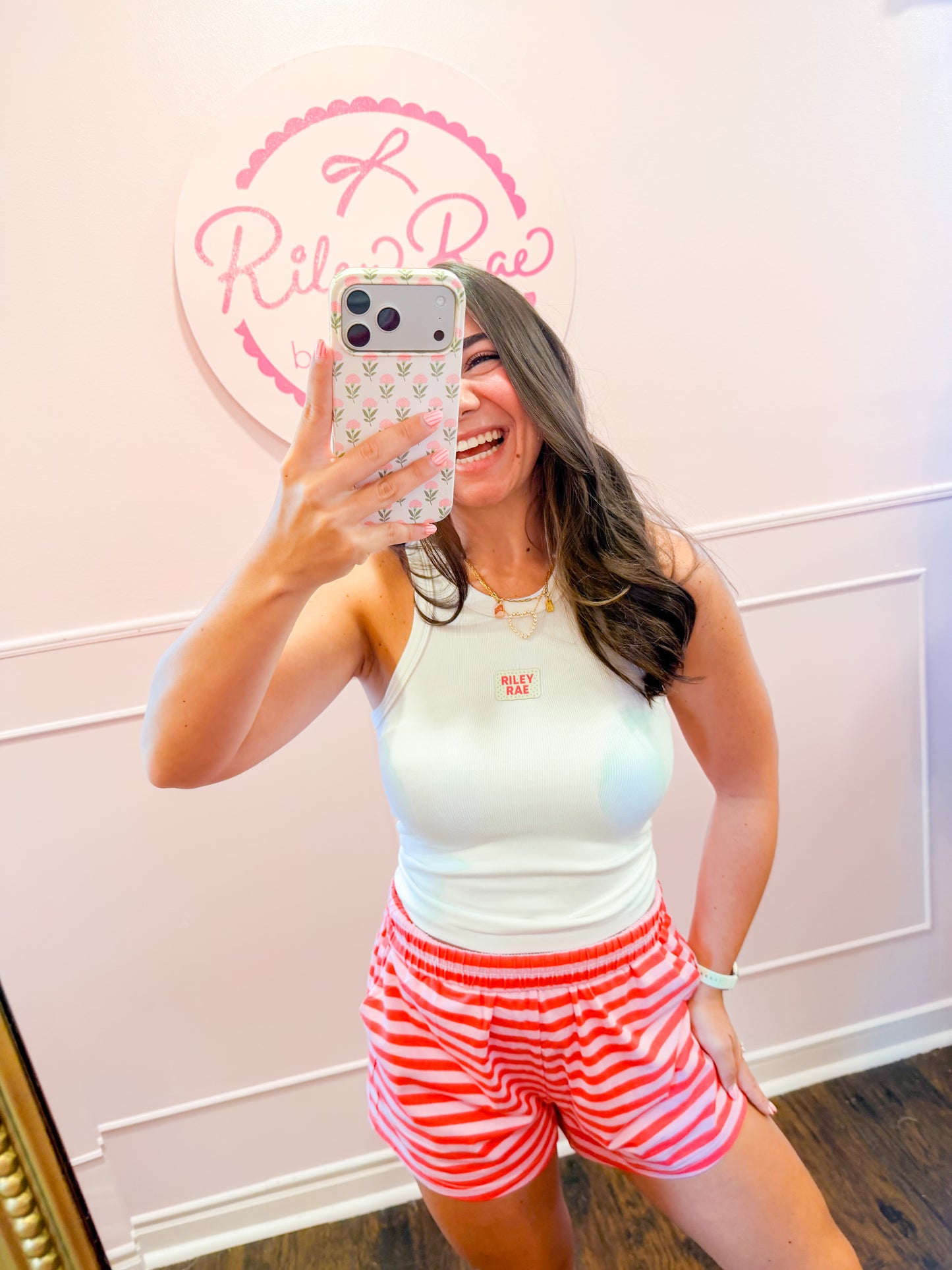 RILEY RAE PATCH TANK - WHITE
