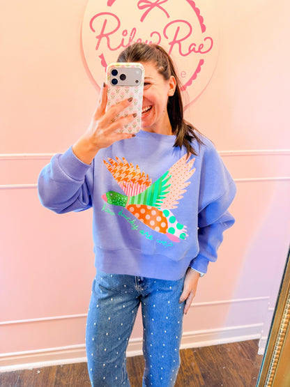 HOW DUCKY ARE WE CROP SWEATSHIRT