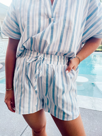 ELASTIC STRIPED BOXER SHORTS