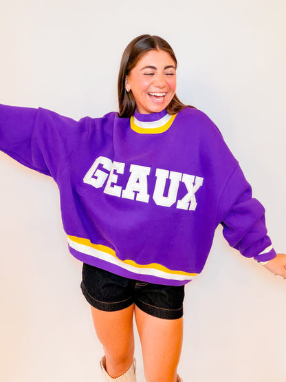 GEAUX MOCKNECK SWEATSHIRT
