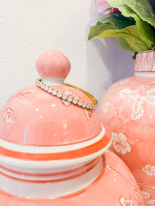 WILLOW TENNIS BRACELET - CLEAR