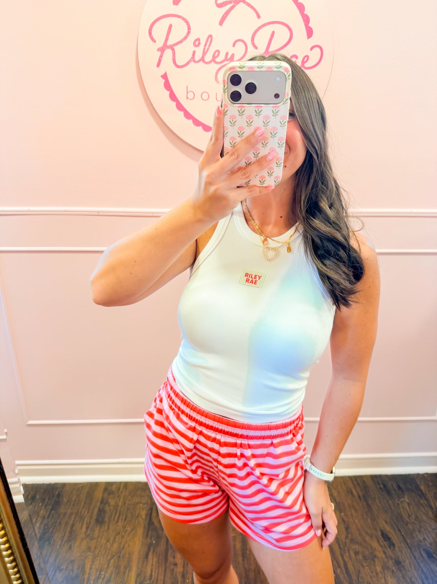 RILEY RAE PATCH TANK - WHITE