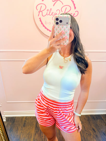 RILEY RAE PATCH TANK - WHITE