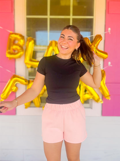 DOORBUSTER PERFORMANCE FITTED TEE - BLACK