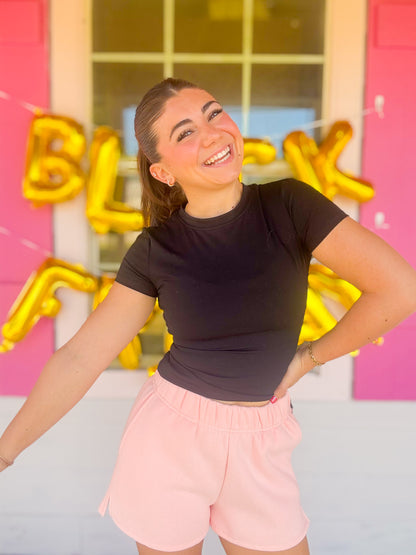 DOORBUSTER PERFORMANCE FITTED TEE - BLACK