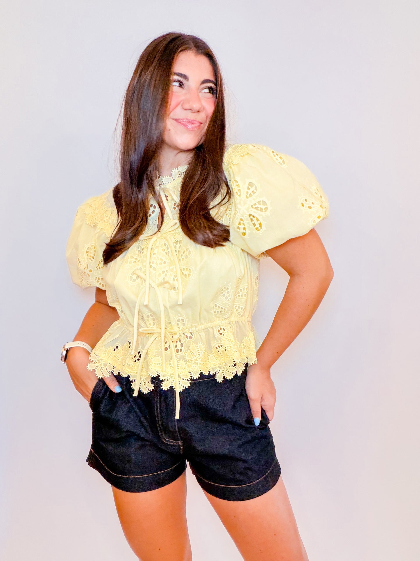ELOISE BUTTER YELLOW BLOUSE