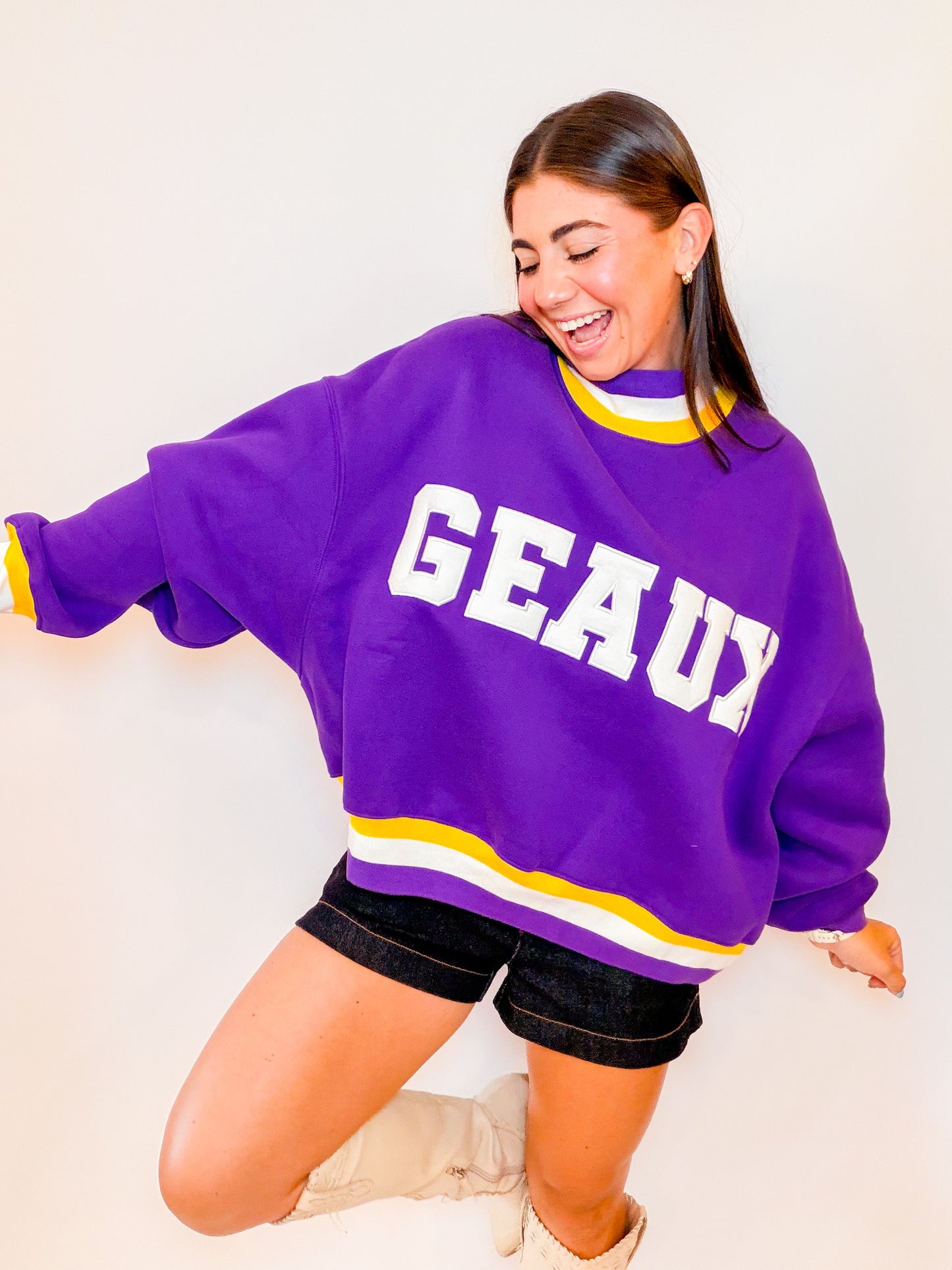 GEAUX MOCKNECK SWEATSHIRT