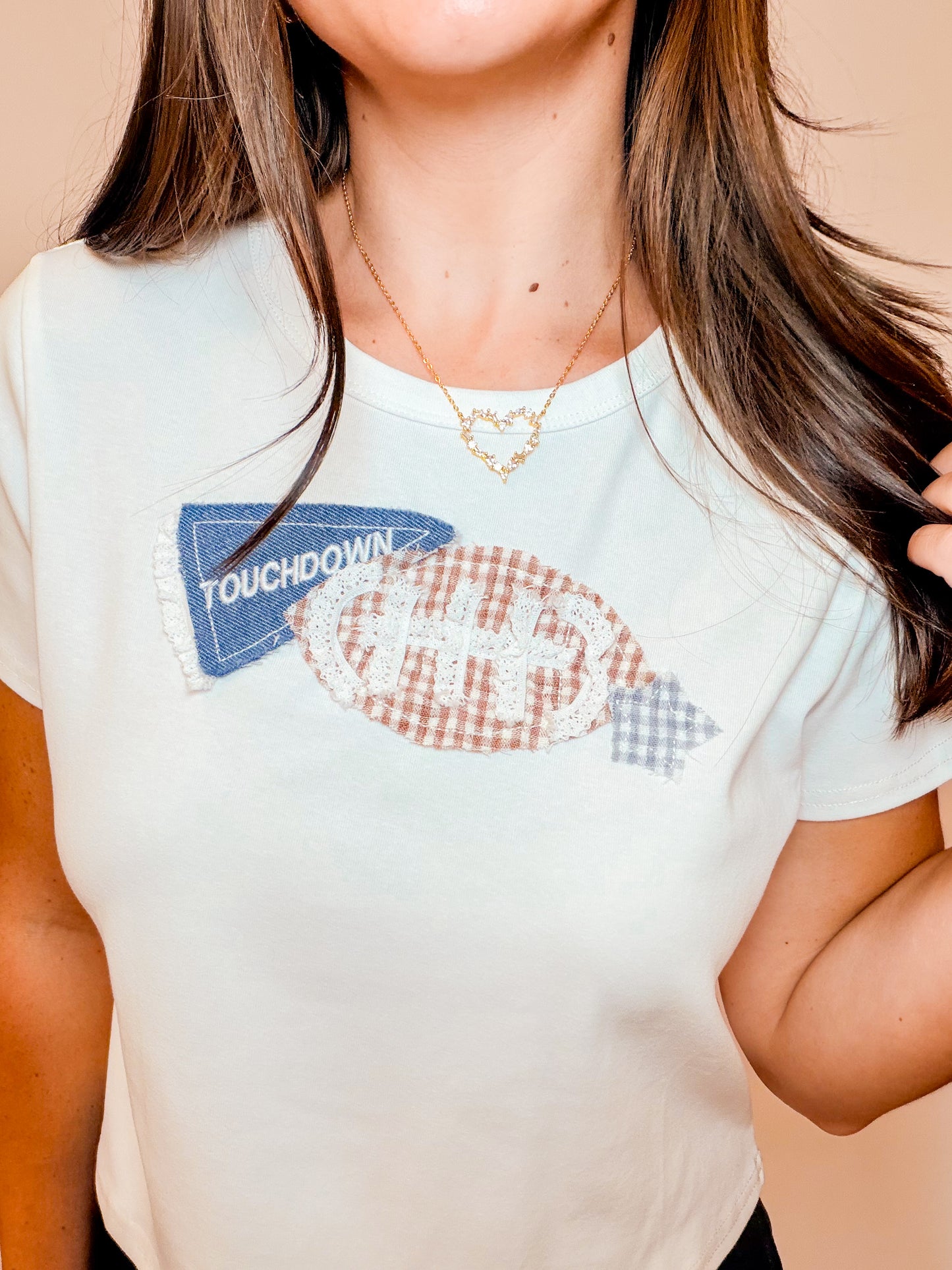 TOUCHDOWN PATCHWORK BABY TEE