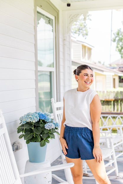 SEQUIN KNIT SWEATER TOP