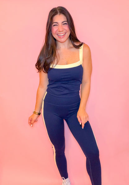 COLOR BLOCK SCULPT SET - NAVY