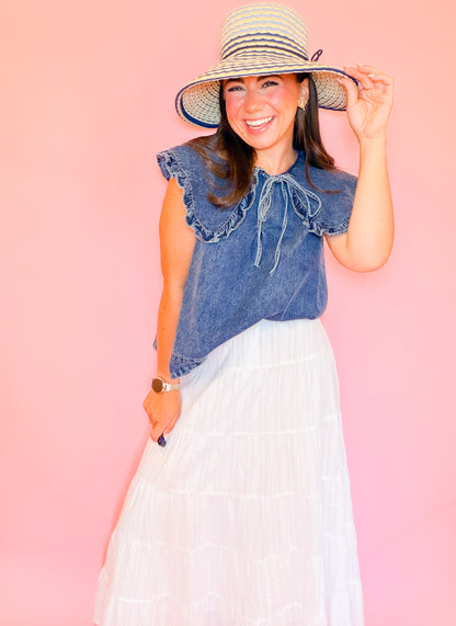 TIERED MAXI SKIRT