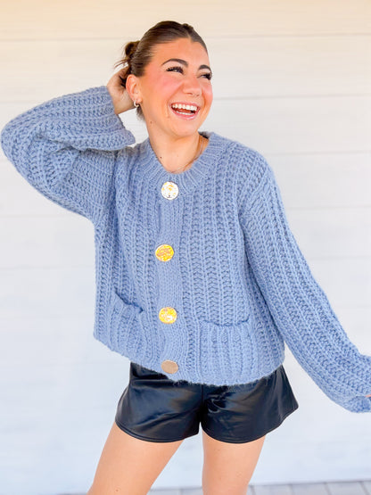 CHUNKY LONG SLEEVE SWEATER