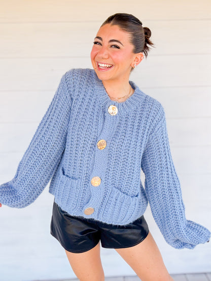 CHUNKY LONG SLEEVE SWEATER