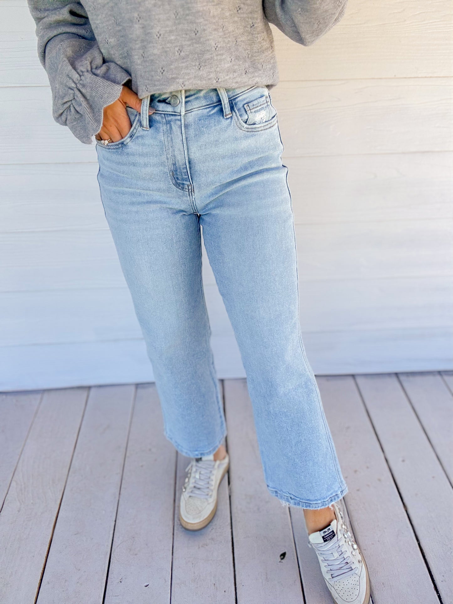 HIGH RISE CROP SLIM WIDE