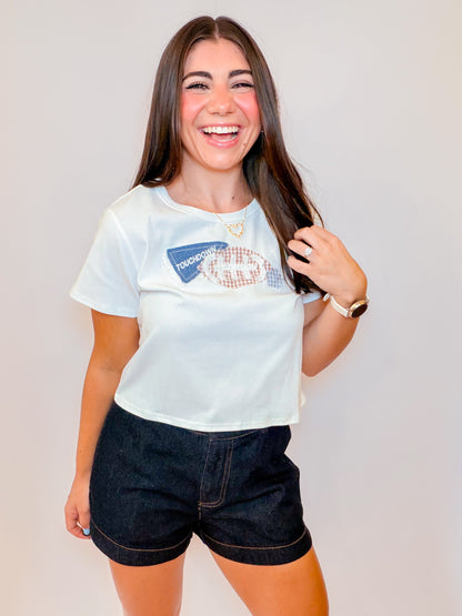TOUCHDOWN PATCHWORK BABY TEE