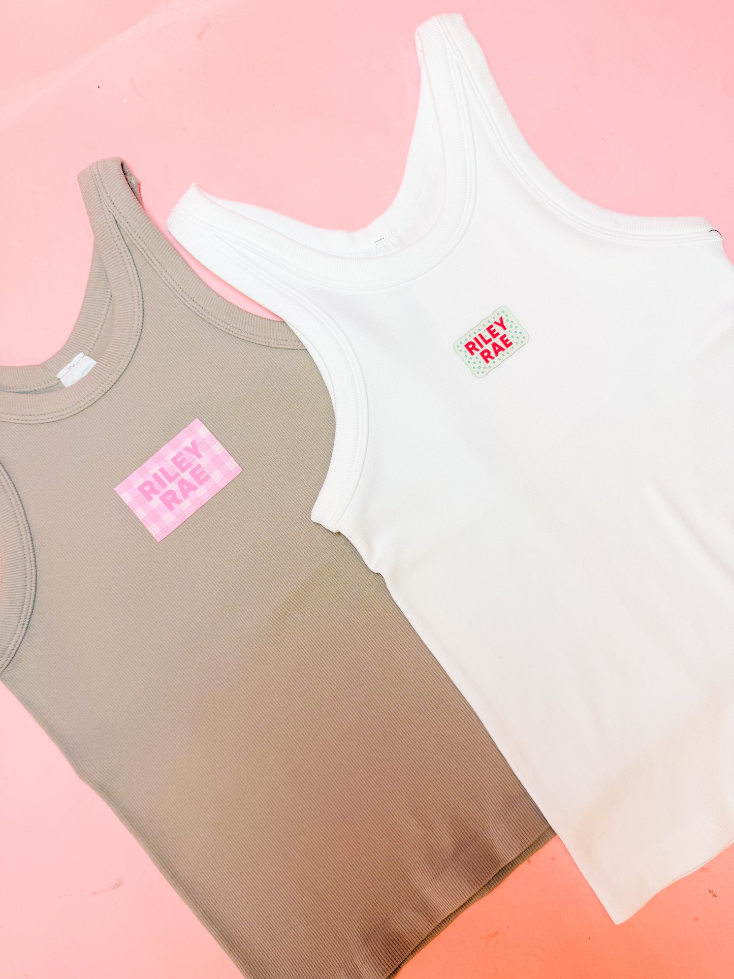 RILEY RAE PATCH TANK - WHITE