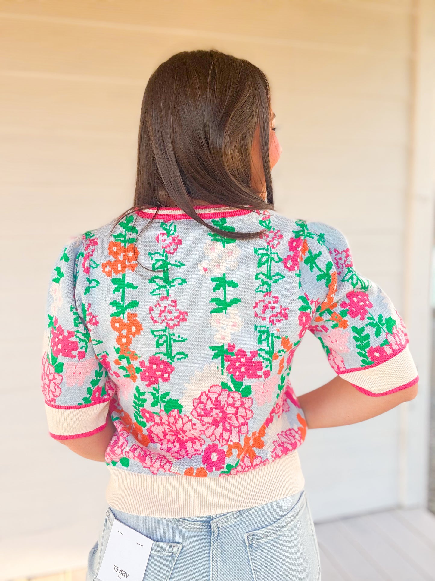 COLOR ME FLORAL KNIT TOP