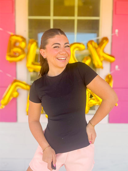 DOORBUSTER PERFORMANCE FITTED TEE - BLACK