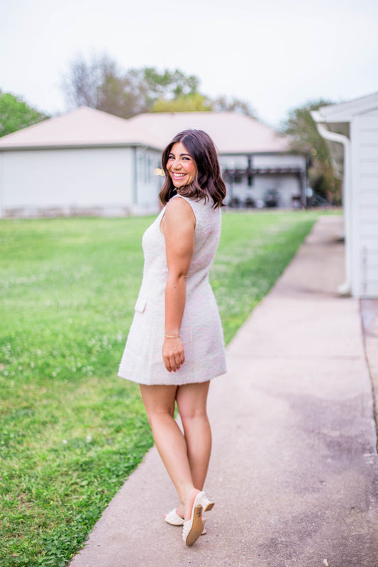SPRING TWEED DRESS