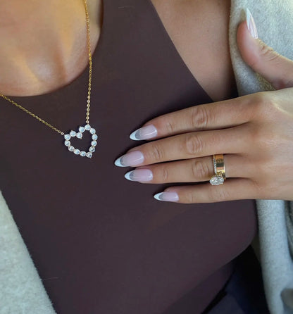 DIAMOND HEART NECKLACE