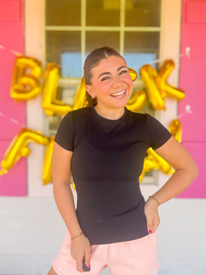 DOORBUSTER PERFORMANCE FITTED TEE - BLACK