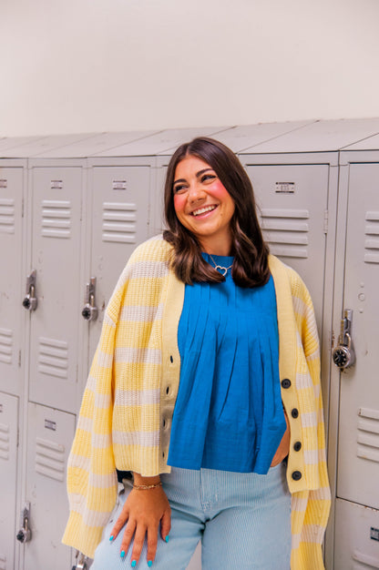 POP QUIZ PLEATED TANK