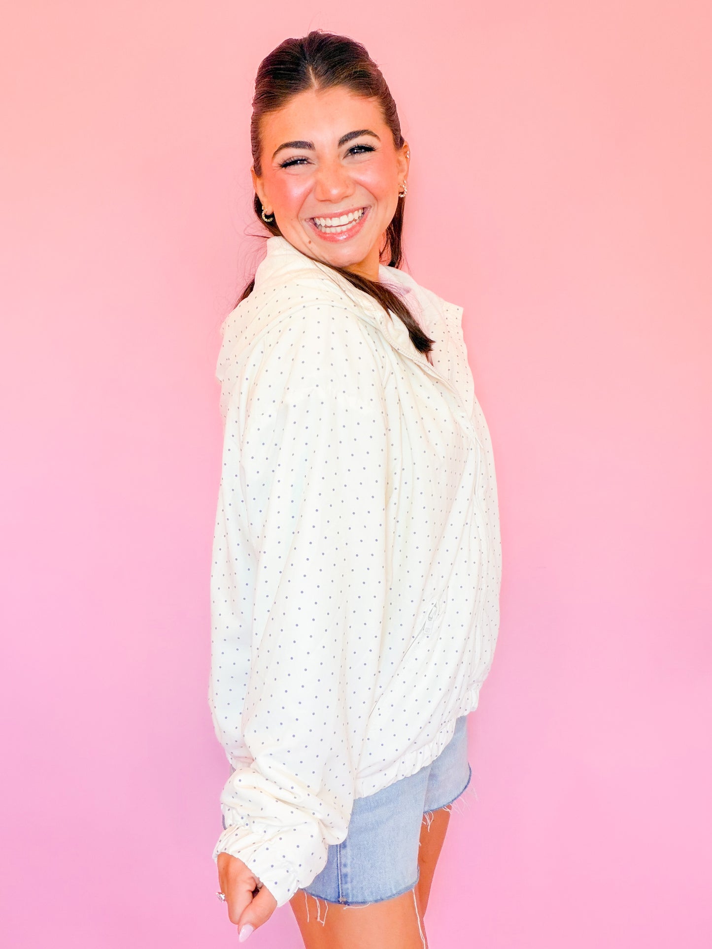 HOODED JACKET WITH FLEECE LINING
