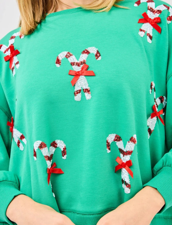 CANDY CANE MILLIE SWEATSHIRT