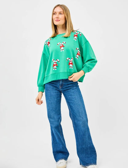 CANDY CANE MILLIE SWEATSHIRT