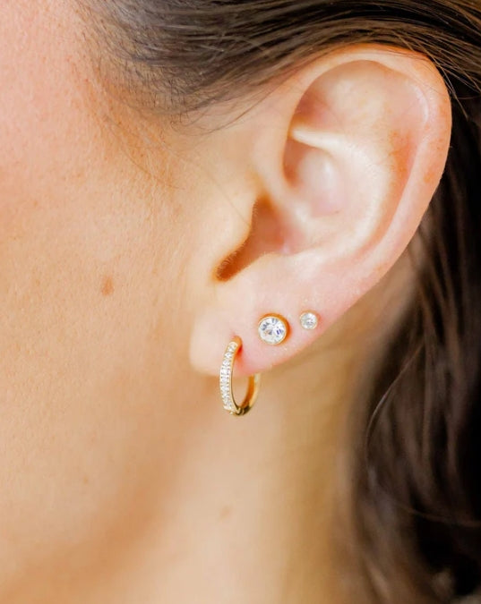 HUGGIE EARRINGS - SCARLETT HOOP 12mm