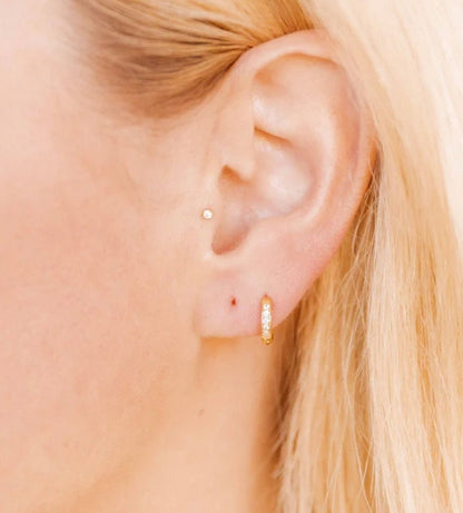 HUGGIE EARRINGS - SCARLETT HOOP 8mm
