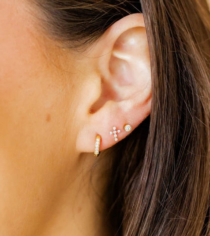 HUGGIE EARRINGS - SCARLETT HOOP 8mm